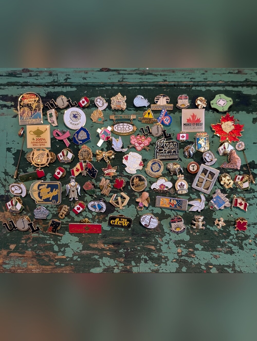 Lot Of 75+ Vintage and Newer Lapel Pins - Silver, Travel, Advertising, and More!